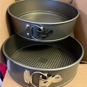 Two Springform Cake Pans 9” And 10” Dishwasher Safe